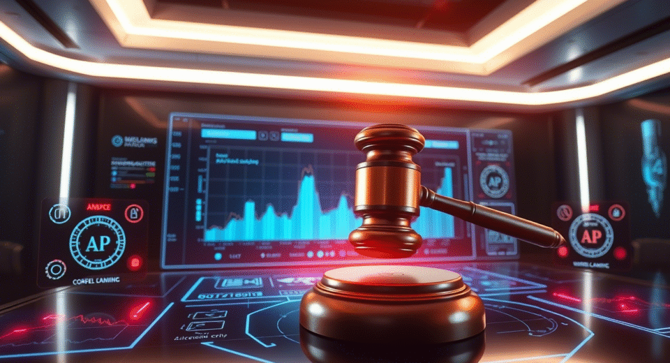 AI system automating regulatory compliance and licensing review process.
