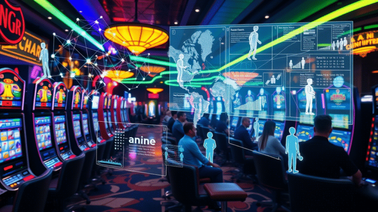 Dashboard showing AI-based player behavior analytics and risk alerts in real time.