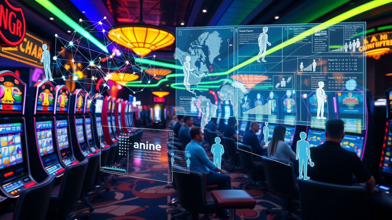 Dashboard showing AI-based player behavior analytics and risk alerts in real time.