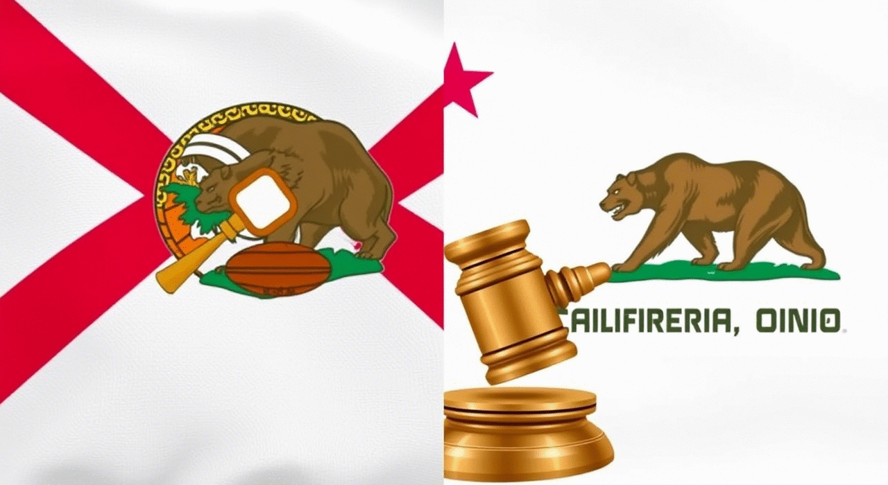 Florida vs California sports betting laws and regulation comparison 2025