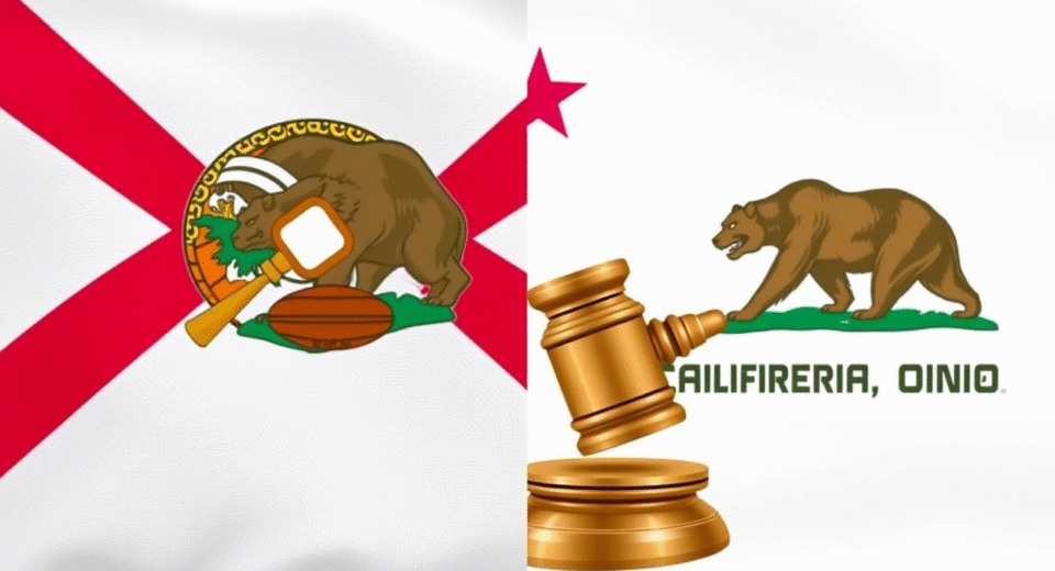 Florida vs California sports betting laws and regulation comparison 2025