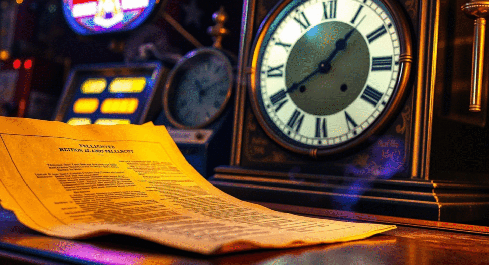 UK Gambling White Paper with roulette wheel and legal symbols, symbolizing weak regulation.