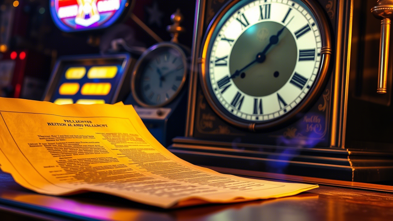 UK Gambling White Paper with roulette wheel and legal symbols, symbolizing weak regulation.